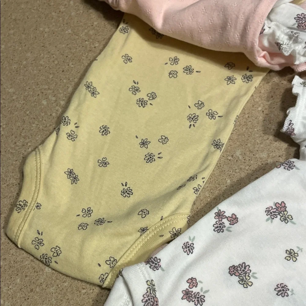 Carter's Floral Print Baby Bodysuits